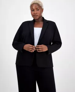 Блейзер Ponte больших размеров I.N.C. International Concepts, черный