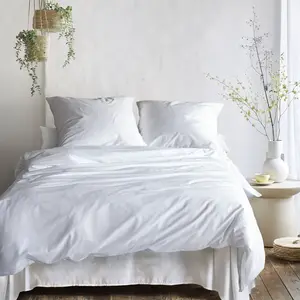 Постельное белье PARIS Mako-Satin BL 155x220 см, белое, пододеяльник Irisette