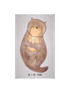 Mr. & Mrs. Panda Полотенце Otter Shell без надписи, серо-пастельного цвета