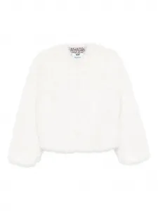 Куртка из искусственного меха с круглым вырезом Blugirl, белый