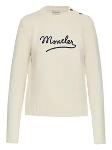 Свитер с пуговицами Moncler, нейтральный