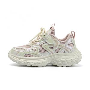 Дышащие, легкие, амортизирующие детские кроссовки для бега Yonggao people, бежевый