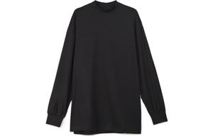Y 3 водолазка с длинным рукавом хлопковая футболка Y-3, черный