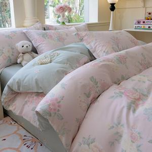 LUOLAI HOME Комплект постельного белья 1.5м, 4 предмета, пододеяльник 200x230 см, цвет If Shadow Flower Dream