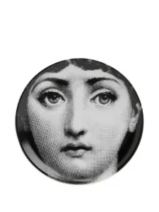 Подстаканник с принтом, 10 см, Fornasetti, черный