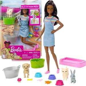 Mattel Barbie Animal Bath — Кукла, фигурки животных и аксессуары