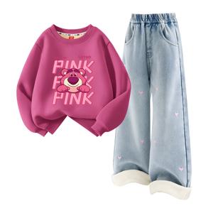 Детская повседневная спортивная одежда Disney, светло-голубой