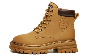 Женские ботинки DAPHNE Martin кожаные на толстой подошве, желтый