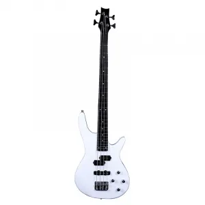 Бас-гитара Ozici Exquisite Stylish IB с питанием и ключом - белая