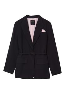 Блейзер MONOPETTO CON CINTURA Calliope, черный