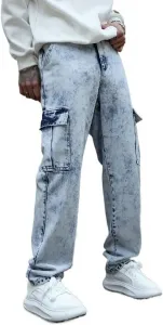 JSEIAJB рабочие джинсы с несколькими карманами, свободные широкие прямые брюки NSUQOA