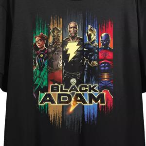 Черная футболка с рисунком персонажей Adam для юниоров Licensed Character