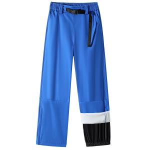 Повседневные брюки Unisex утепленные прямого кроя X1617, klein синий[fleece-lined]