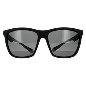 Прямоугольные мужские серо-серые поляризованные солнцезащитные очки Polaroid, черный