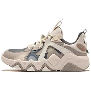 Амортизирующие износостойкие низкие повседневные туфли женские серые Erke, цвет яичный ликер/холодный глубокий серый