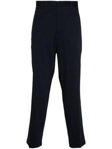 Theory чиносы из смеси льна Curtis, синий