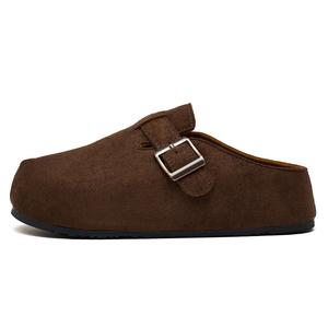 Cat Seven Seeks Тихие устойчивые к истиранию нескользящие закрытые тапочки женские коричневые, цвет Brown