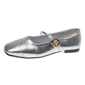 WUJI Женские повседневные туфли 1см Women's серебристые, цвет Silver