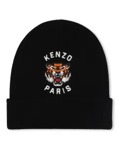 Унисекс шапка из полиэстера Kenzo Kids, черный