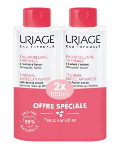 Duo Мицеллярная Термальная Вода для Чувствительной Кожи 2 x 500 мл Uriage
