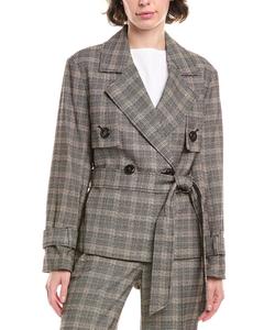 Анна Кляйн Тренч с поясом Anne Klein, черный