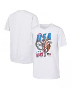 Футболка Tasmanian Devil White Team USA Looney Tunes для мальчиков и девочек BMX Outerstuff, белый