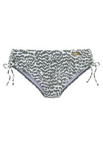 Плавки бикини LASCANA, цвет Olive/White