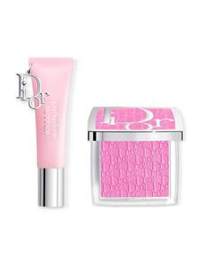 Addict Lip Glow Butter 101 Glazed Pink и Backstage Rosy Glow Blush 001 Pink набор DIOR