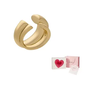 EMPORIO ARMANI Медный сплав клипсы серьги Women's Gold