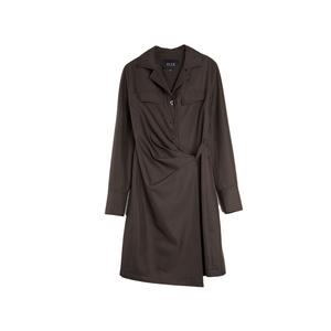 Женское платье с длинными рукавами ELLE, coffee