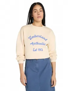 Женская толстовка с круглым вырезом и внутренней стороны с начесом Timberland, бежевый