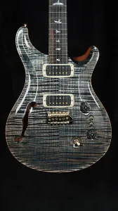Юбилейная модель PRS 40th Anniversary Custom 24-08 Semi-Hollow Limited Edition в цвете Faded Whale Blue с натуральной задней частью