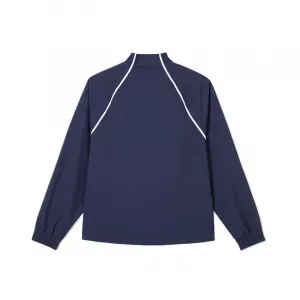 LACOSTE Golf Clothing Women's 166/Navy Blue Stand Collar Moderate