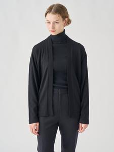 Вязаный кардиган без воротника, с длинными рукавами и пуговицами | A4845 | 24G