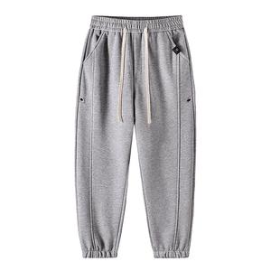 Повседневные брюки мужские умеренные с манжетами VanCamel, светло-серый