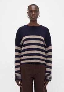 Джемпер ONLY Tall ONLKATIA STRIPE O NECK , Night Sky/Fungi Melange/Dark Blue