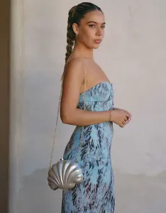 Белая сумка через плечо из ракушечной смолы South Beach x Liv Silverman