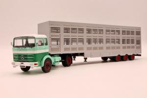 Mercedes LPS с полуприцепом для перевозки животных, масштаб 1/43 IXO