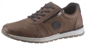 Туфли Rieker на шнуровке, с боковой молнией, повседневная обувь, полуботинки, туфли на шнуровке, синий