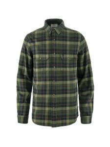 Рубашка Singi Heavy Frannel в цвете Еловый зеленый FJÄLLRÄVEN