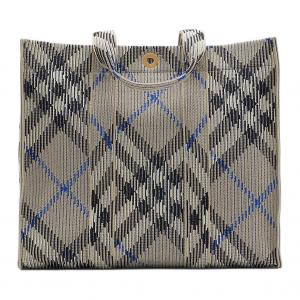 Полиамидная сумка-шоппер, шоппер, женская сумка, серая сумка через плечо Burberry