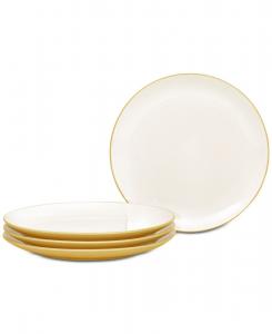 Набор из 4 салатных тарелок Colorwave Coupe Noritake, Mustard