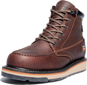 Timberland PRO мужские Gridworks 6 дюймов Soft Toe Waterproof Industrial Wedge рабочие ботинки, Tempest Rancher Brown-2024 New