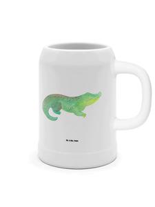 Пивная кружка крокодил без слов в белом цвете Mr. & Mrs. Panda