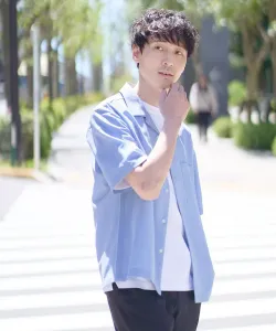 Рубашка с открытым воротником Летнее обновление Avv, цвет Light Blue