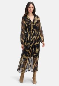 Платье Cartoon MIDI LANGARM, Black Nature/Black