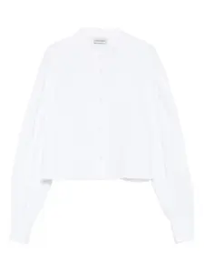 Блузка с манжетами на пуговицах Officine Generale, белый