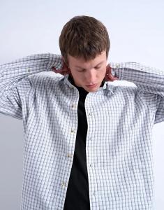 Рубашка Topman свободного кроя в клетку светло-голубого цвета