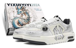 Кроссовки для скейтбординга Chunky Liner унисекс с низким верхом белого цвета Mlb