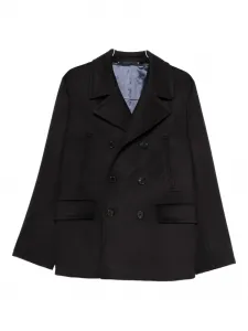 Шерстяной двубортный пиджак Paul Smith, черный